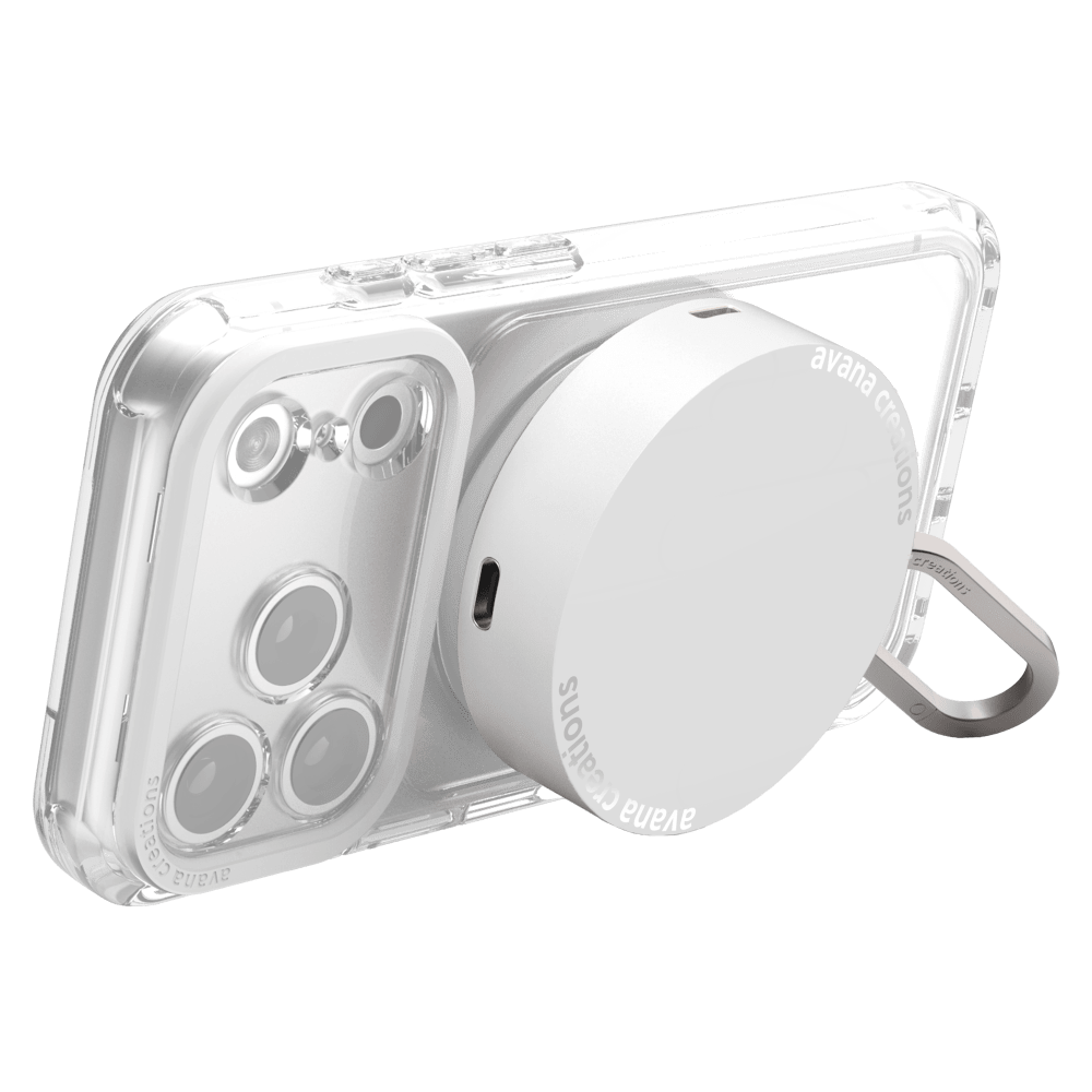 Wholesale cell phone accessory Avana - Puck Volt MagSafe Power Bank USB C 15W 3,000 mAh - Silver