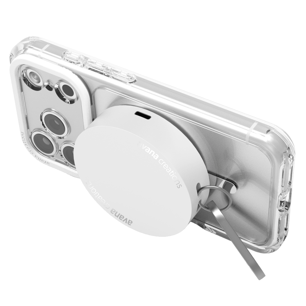Wholesale cell phone accessory Avana - Puck Volt MagSafe Power Bank USB C 15W 3,000 mAh - Silver
