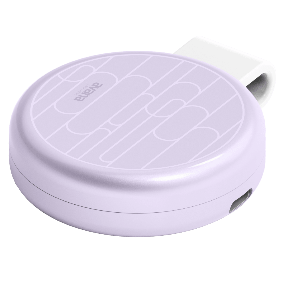 Wholesale cell phone accessory Avana - Twin Pad Wireless Charger 15W - Lavender