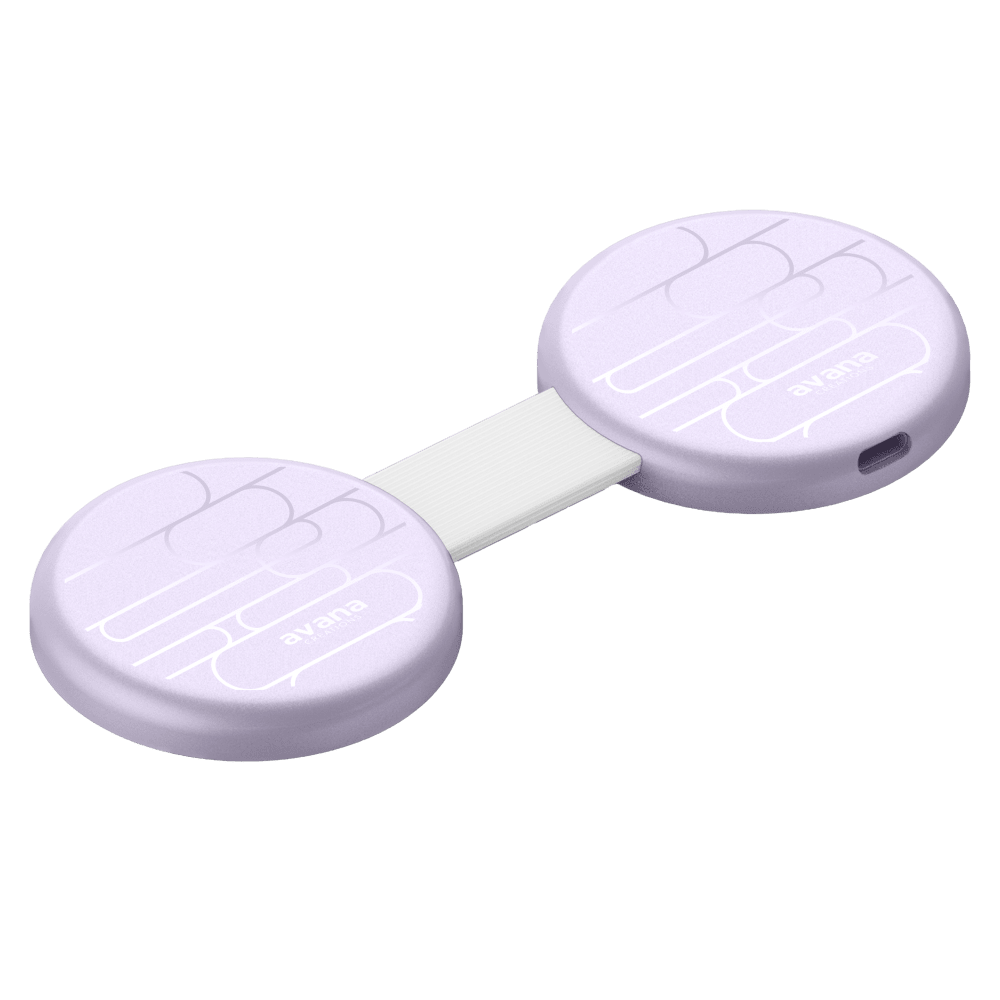 Wholesale cell phone accessory Avana - Twin Pad Wireless Charger 15W - Lavender