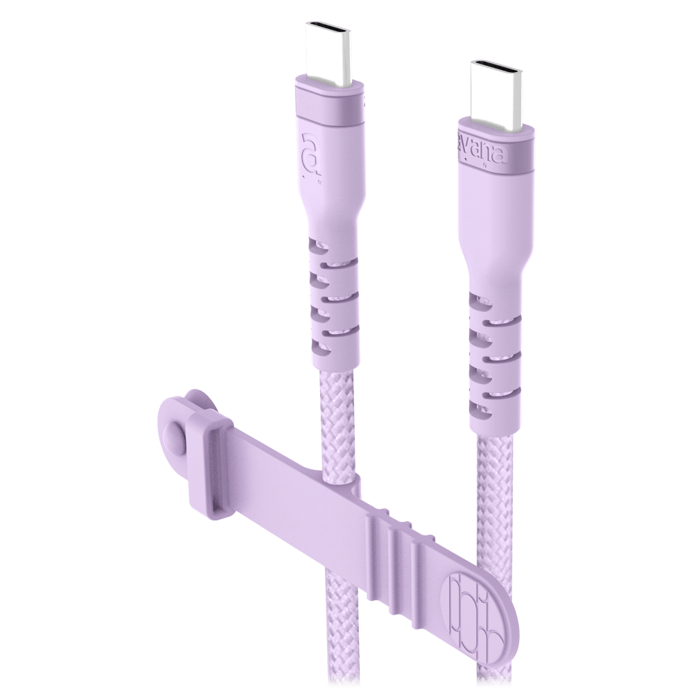 Wholesale cell phone accessory Avana - 100W USB C to USB C Cable 2m - Light Purple
