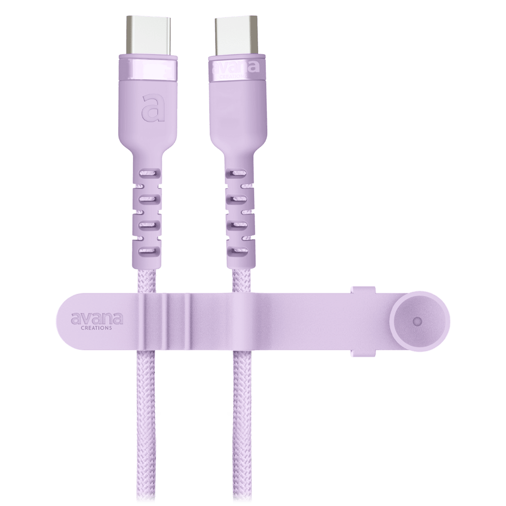 Wholesale cell phone accessory Avana - 100W USB C to USB C Cable 2m - Light Purple