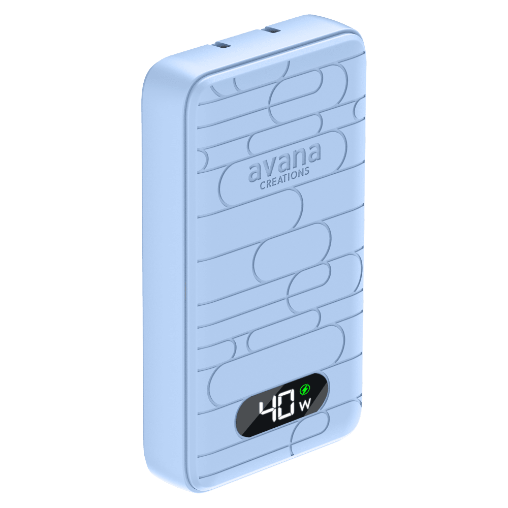 Wholesale cell phone accessory Avana - Ultra-Slim Dual 40W USB C to USB C Charger - Sky