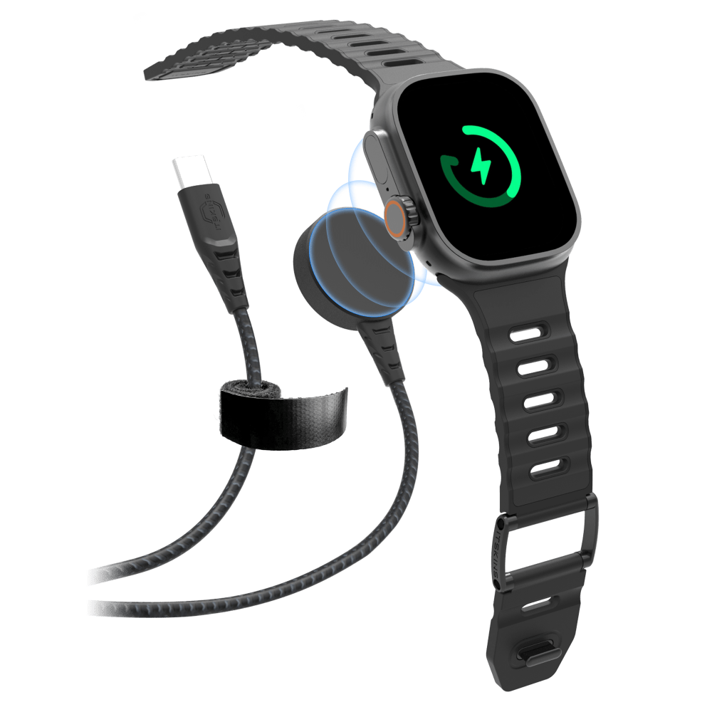 Wholesale cell phone accessory ITSKINS - Hybrid Smartwatch Magnetic Pod to USB C Cable - Black