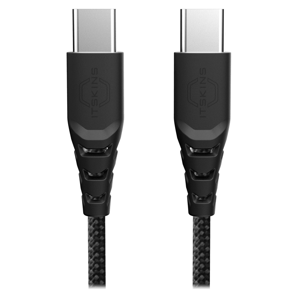 Wholesale cell phone accessory ITSKINS - Hybrid 2 in 1 USB C to USB C Cable 2m - Black
