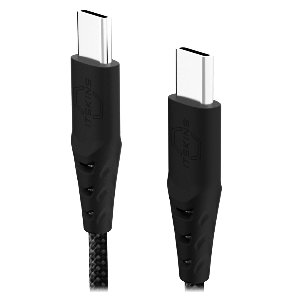 Wholesale cell phone accessory ITSKINS - Hybrid 2 in 1 USB C to USB C Cable 2m - Black