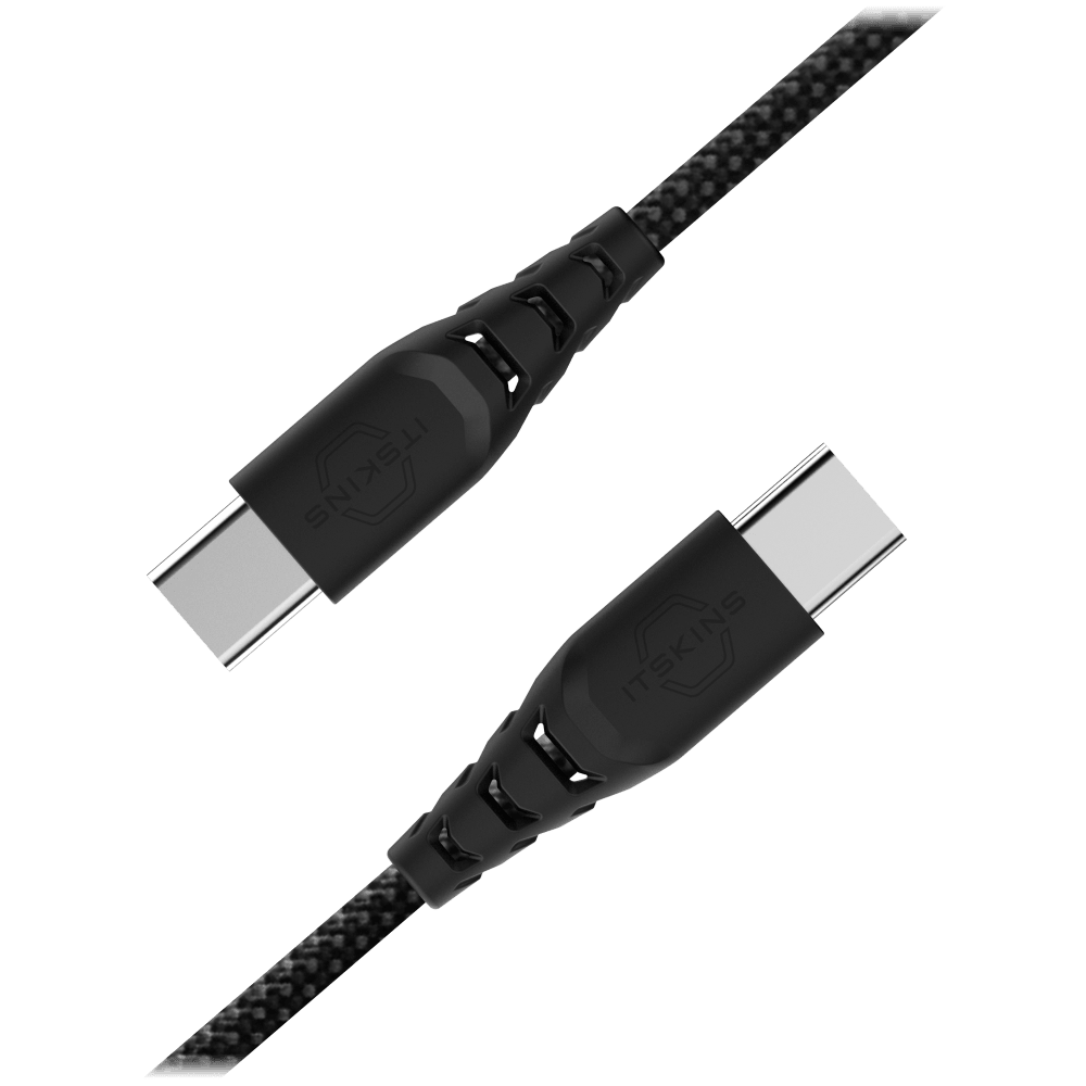 Wholesale cell phone accessory ITSKINS - Hybrid 2 in 1 USB C to USB C Cable 2m - Black