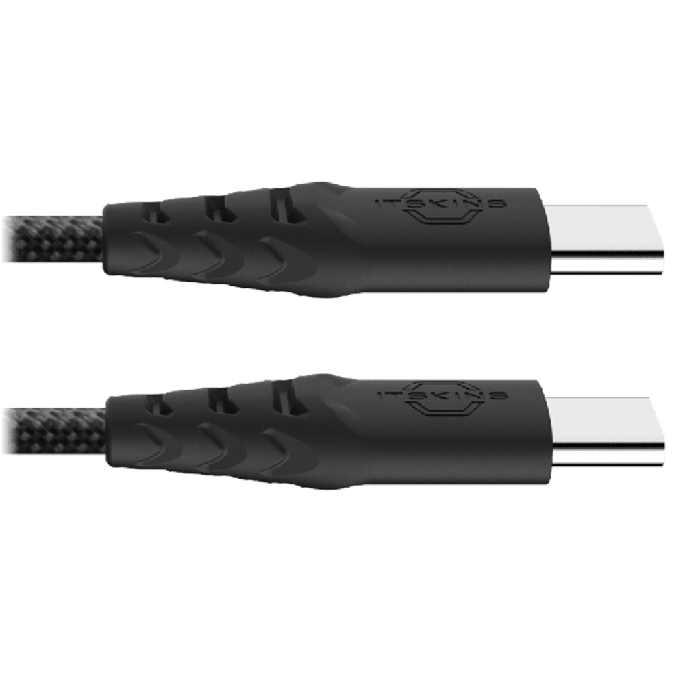 Wholesale cell phone accessory ITSKINS - Hybrid 2 in 1 USB C to USB C Cable 2m - Black