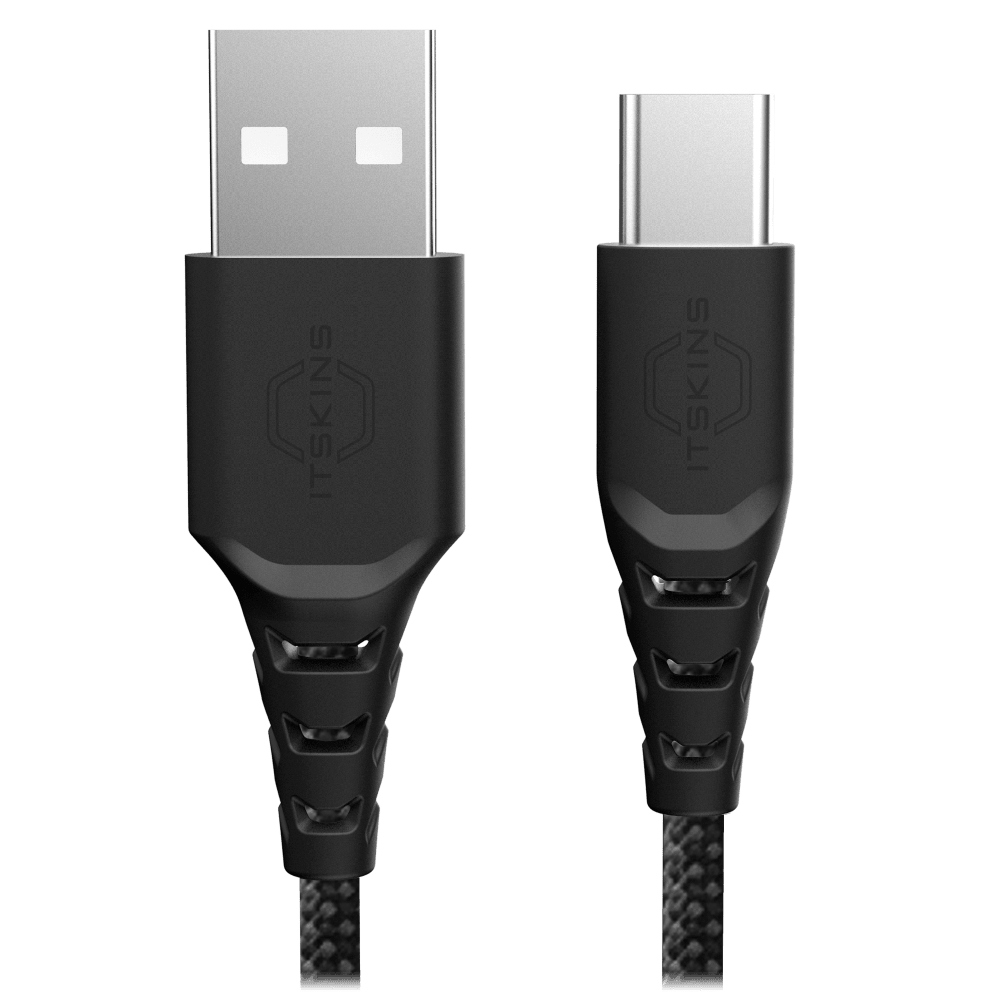 Wholesale cell phone accessory ITSKINS - Hybrid 65W USB A to USB C Cable 2m - Black