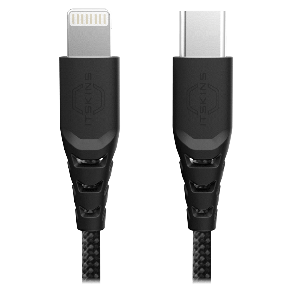 Wholesale cell phone accessory ITSKINS - Hybrid 65W USB C to Lightning Cable 2m - Black