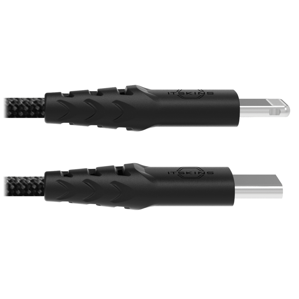 Wholesale cell phone accessory ITSKINS - Hybrid 65W USB C to Lightning Cable 2m - Black