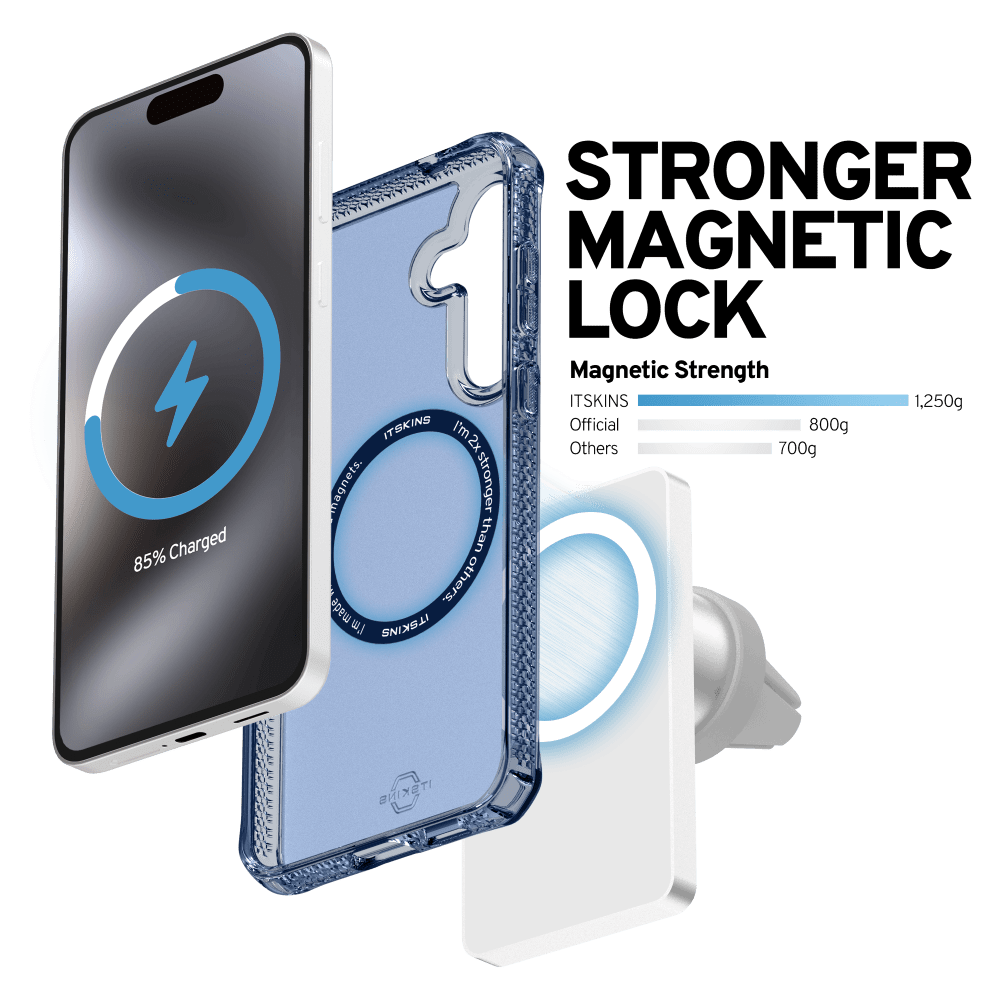 Wholesale cell phone accessory ITSKINS - Hybrid_R Vapor MagSafe Case for Samsung Galaxy S25