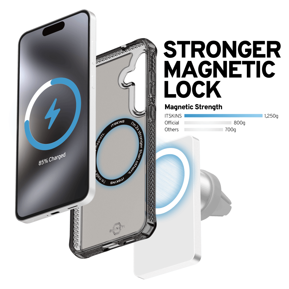 Wholesale cell phone accessory ITSKINS - Hybrid_R Vapor MagSafe Case for Samsung Galaxy S25