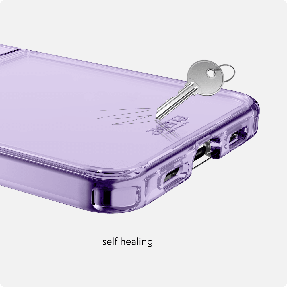 Wholesale cell phone accessory Avana - Ice Case with Ring for Samsung Galaxy Z Flip6 - Lavender