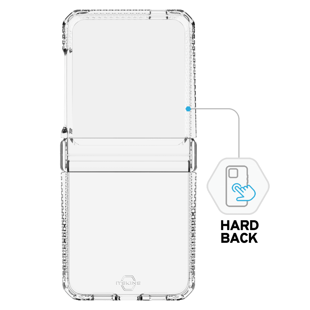 Wholesale cell phone accessory ITSKINS - Hybrid_R Clear Hinge Case for Samsung Galaxy Z Flip6