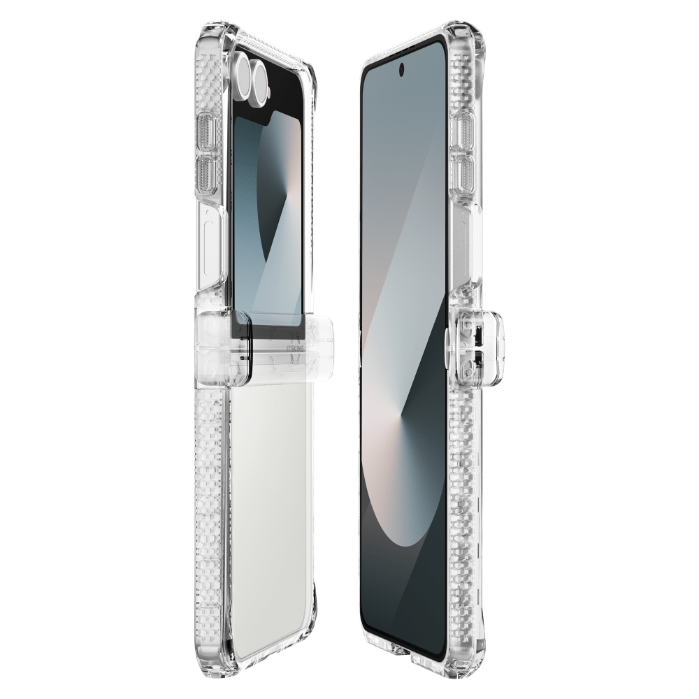 Wholesale cell phone accessory ITSKINS - Hybrid_R Clear Hinge Case for Samsung Galaxy Z Flip7