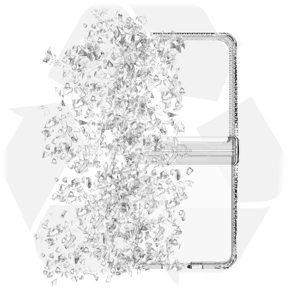 Wholesale cell phone accessory ITSKINS - Hybrid_R Clear Hinge Case for Samsung Galaxy Z Flip7