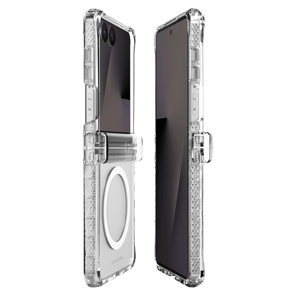 Wholesale cell phone accessory ITSKINS - Hybrid Clear Hinge MagSafe Case for Samsung Galaxy