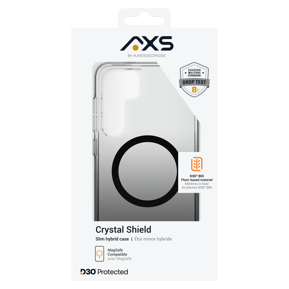 Wholesale cell phone accessory AXS - Crystal Shield D3O MagSafe Case for Samsung Galaxy S25