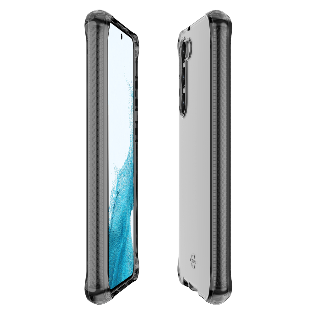 Wholesale cell phone accessory ITSKINS - Spectrum_R Clear Case for Samsung Galaxy S23 - Smoke