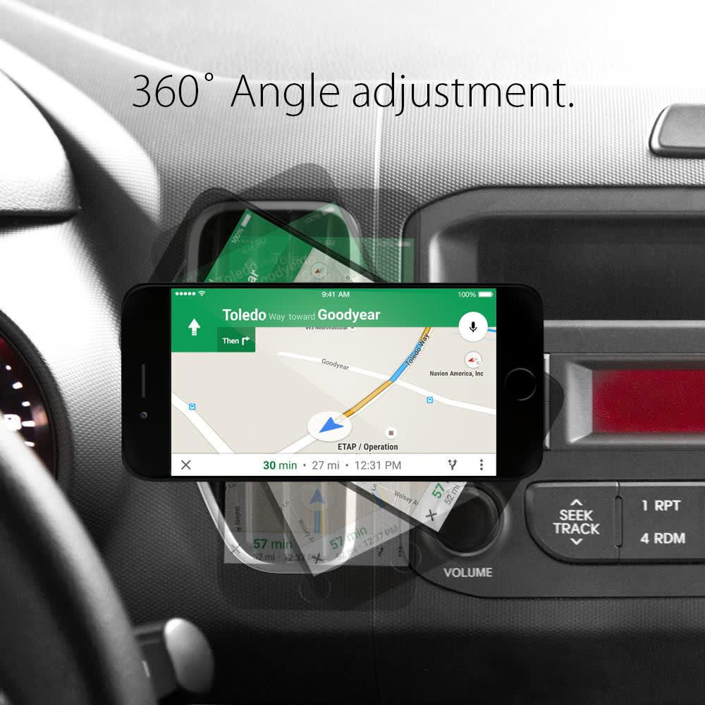 Wholesale cell phone accessory Spigen - Kuel A200 Magnetic Vent Mount - Black