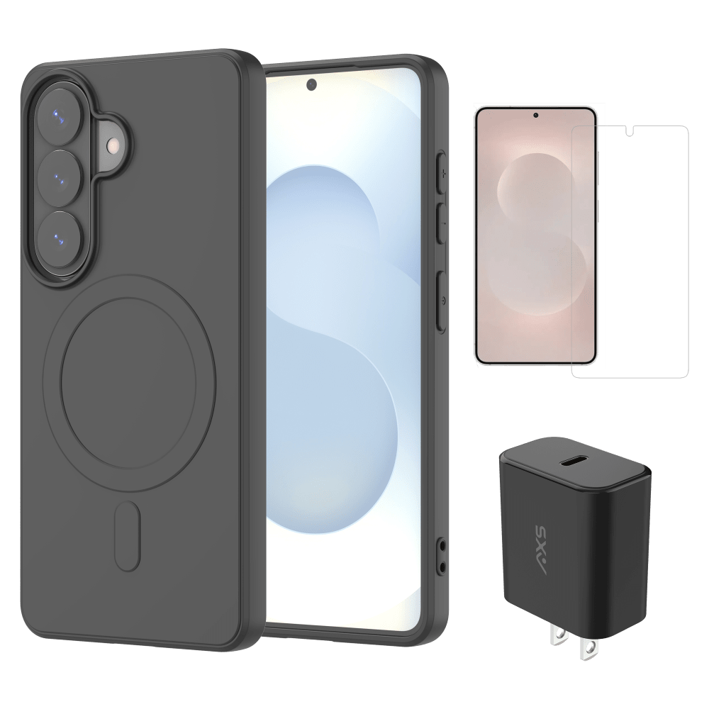 Wholesale cell phone accessory AXS - POP 3 in 1 Bundle for Samsung Galaxy S26 - Black