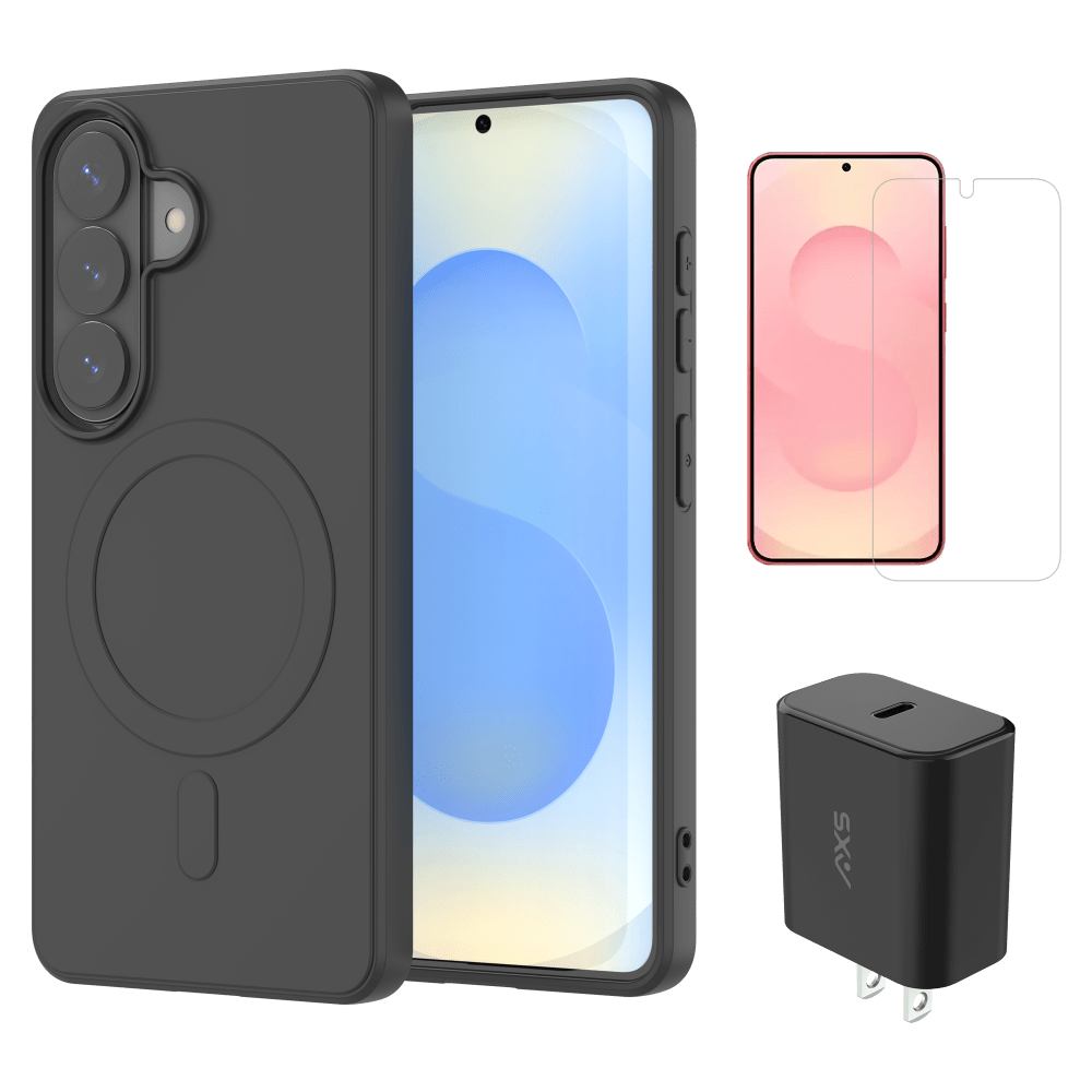 Wholesale cell phone accessory AXS - POP 3 in 1 Bundle for Samsung Galaxy S26 Plus - Black