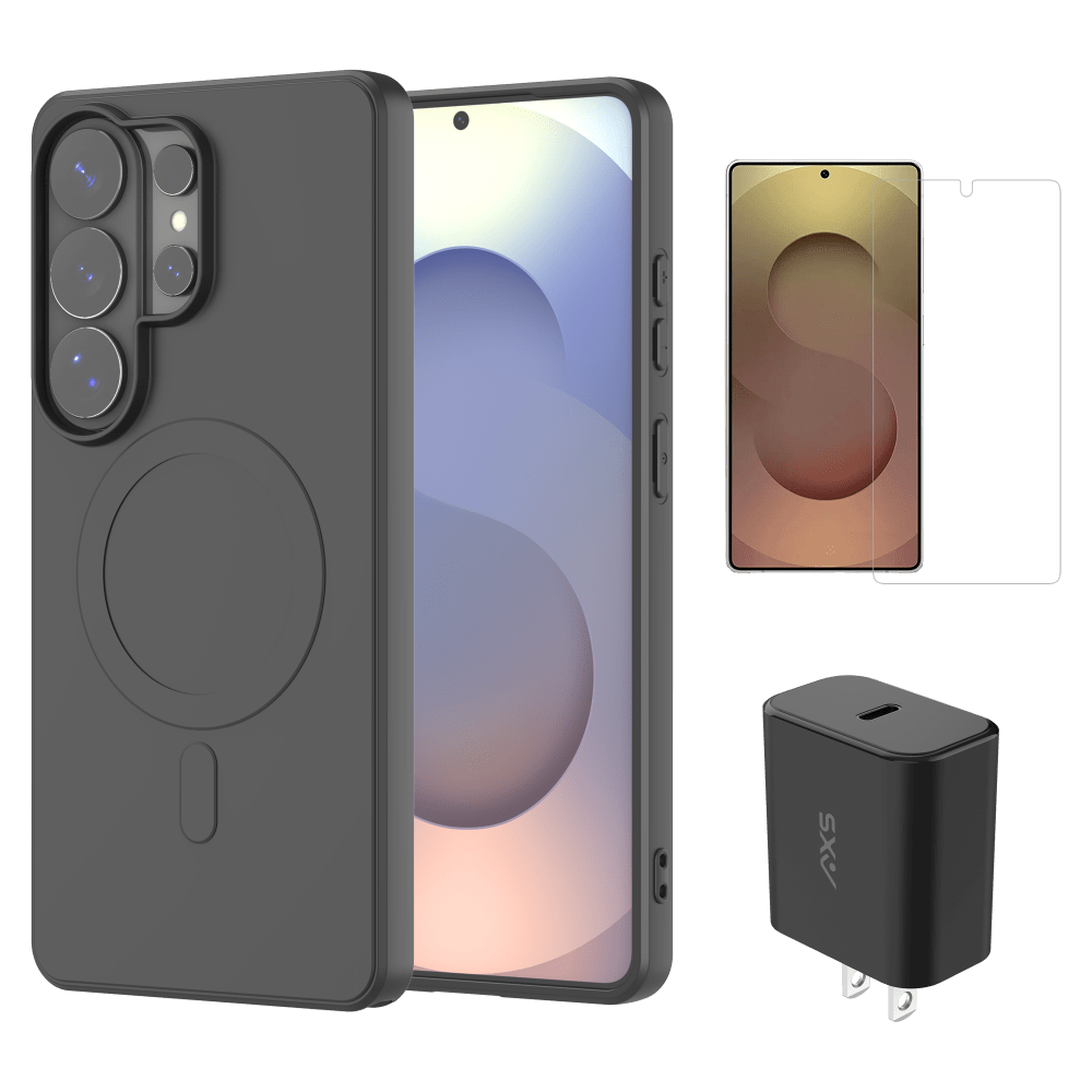 Wholesale cell phone accessory AXS - POP 3 in 1 Bundle for Samsung Galaxy S26 Ultra - Black