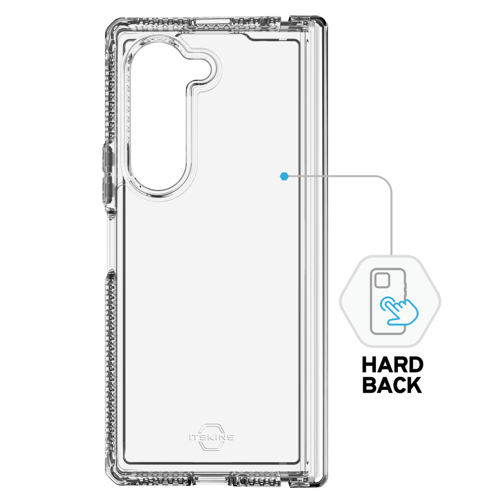 Wholesale cell phone accessory ITSKINS - Hybrid_R Clear Hinge Case for Samsung Galaxy Z Fold6