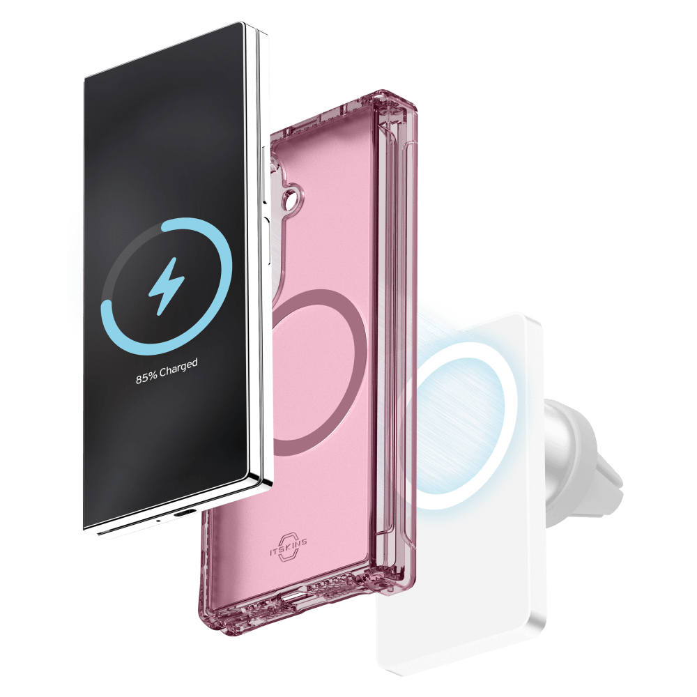 Wholesale cell phone accessory ITSKINS - Hybrid_R Vapor Hinge MagSafe Case for Samsung Galaxy