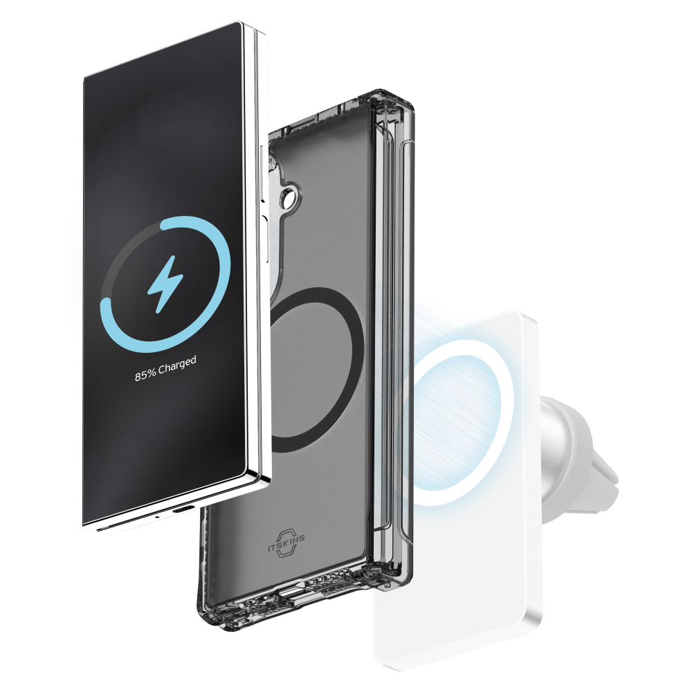 Wholesale cell phone accessory ITSKINS - Hybrid_R Vapor Hinge MagSafe Case for Samsung Galaxy