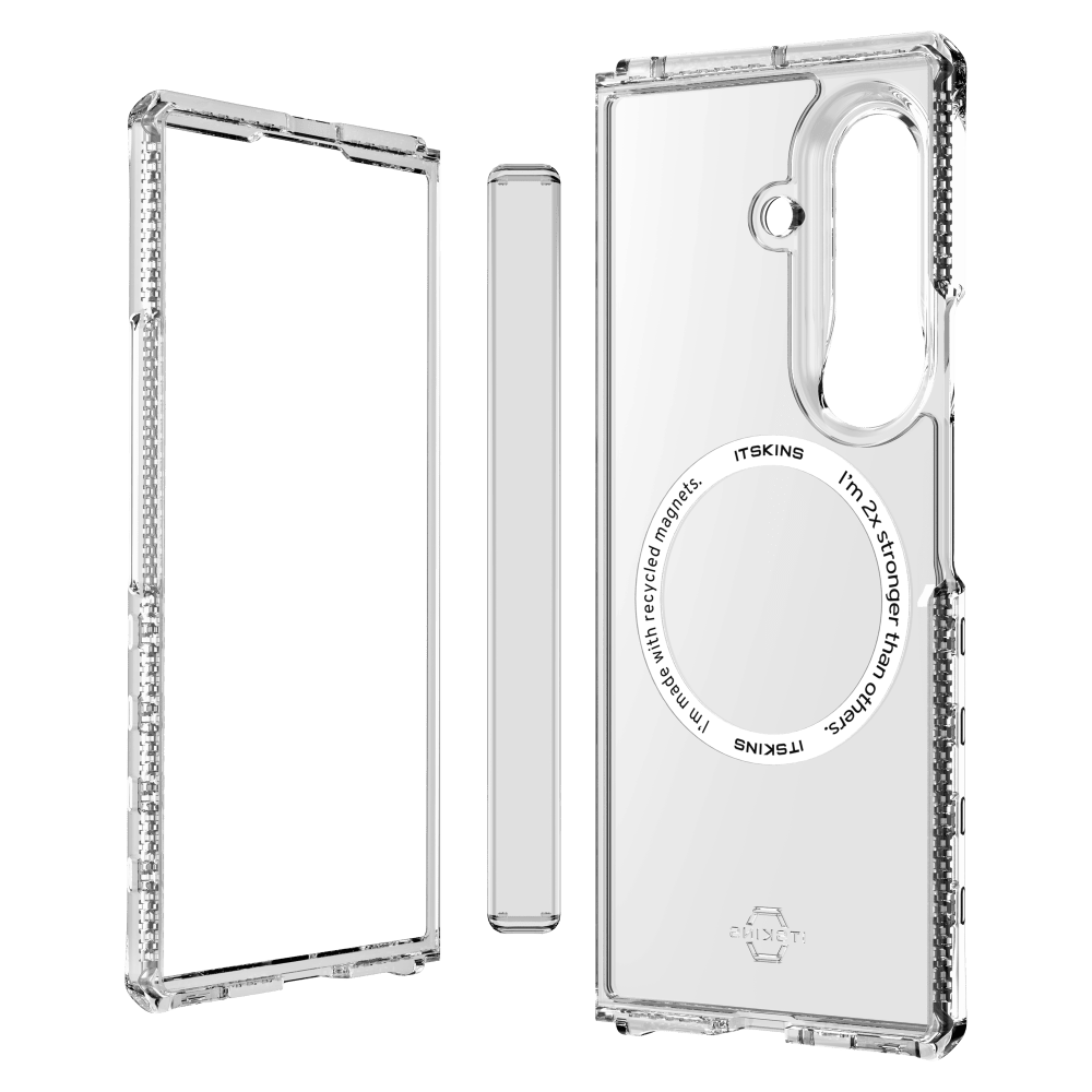 Wholesale cell phone accessory ITSKINS - Hybrid Clear Hinge MagSafe Case for Samsung Galaxy