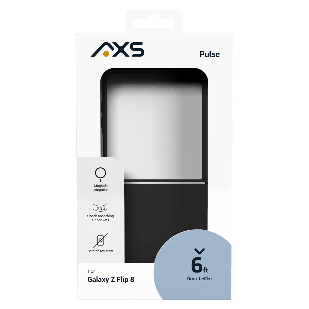 Wholesale cell phone accessory AXS - Pulse MagSafe Case For Samsung Galaxy Z Flip8 - Black