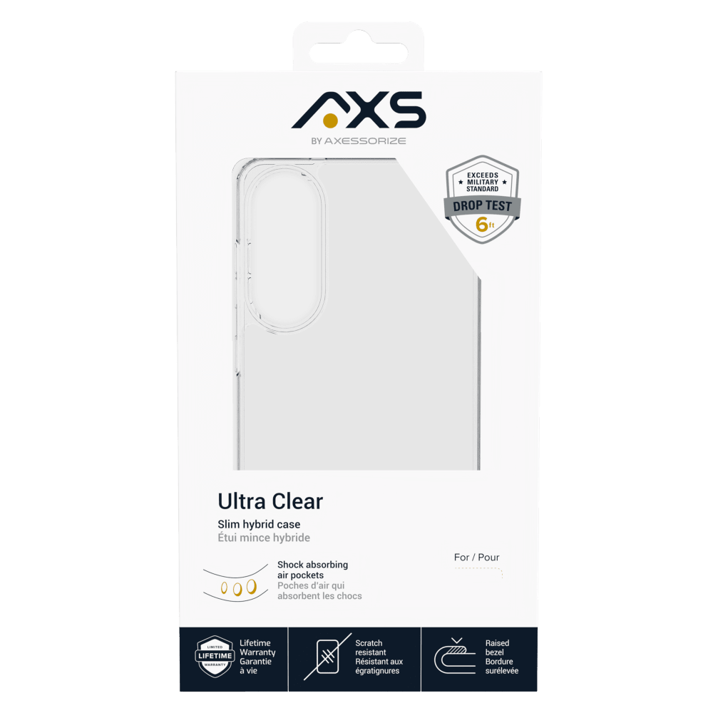 Wholesale cell phone accessory AXS - Ultra Clear Case for Samsung Galaxy S25 Edge - Clear