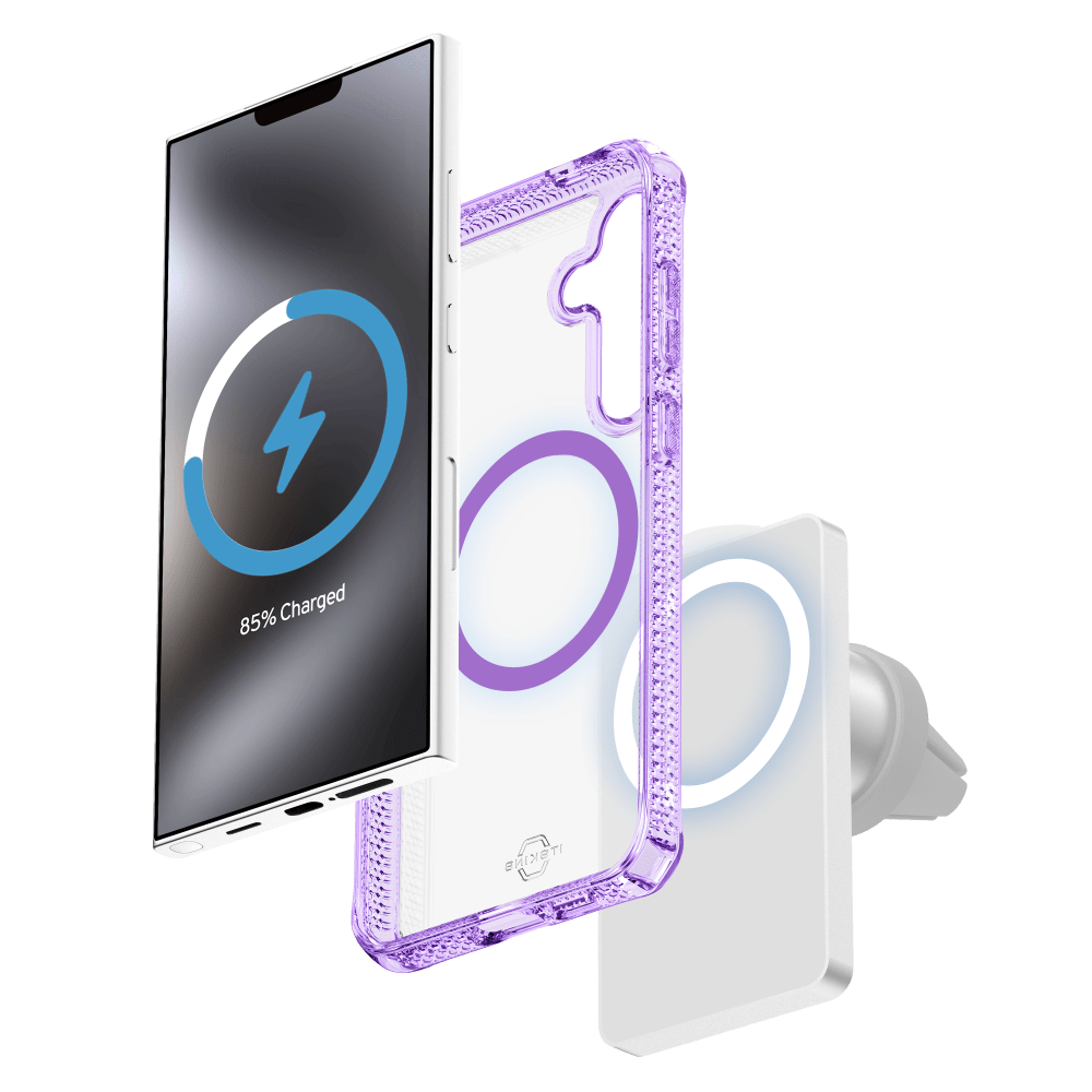 Wholesale cell phone accessory ITSKINS - Hybrid_R Clear MagSafe Case for Samsung Galaxy S25