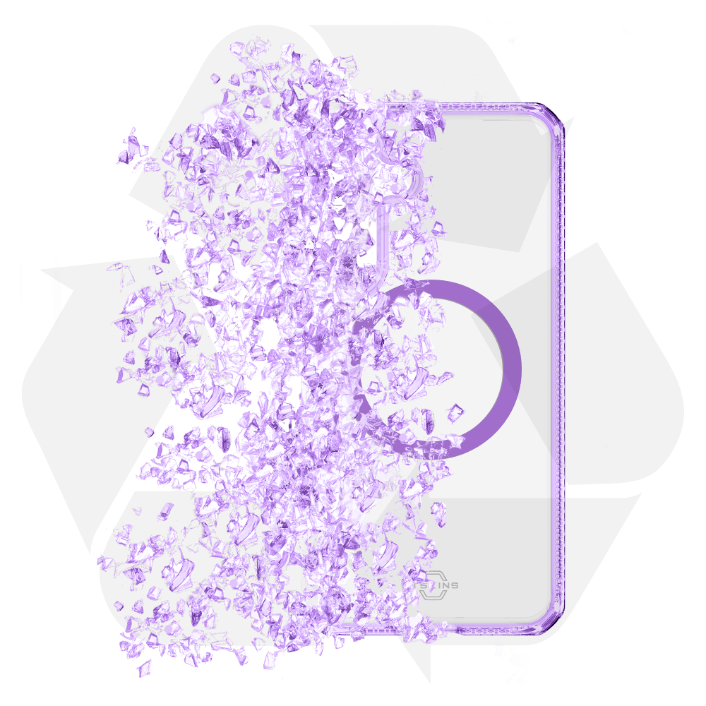 Wholesale cell phone accessory ITSKINS - Hybrid_R Clear MagSafe Case for Samsung Galaxy S25