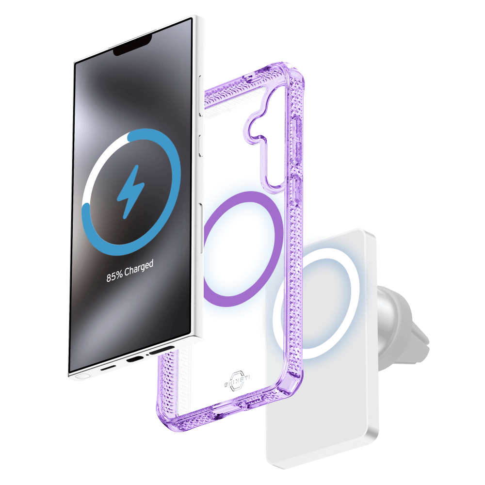 Wholesale cell phone accessory ITSKINS - Hybrid_R Clear MagSafe Case for Samsung Galaxy S25