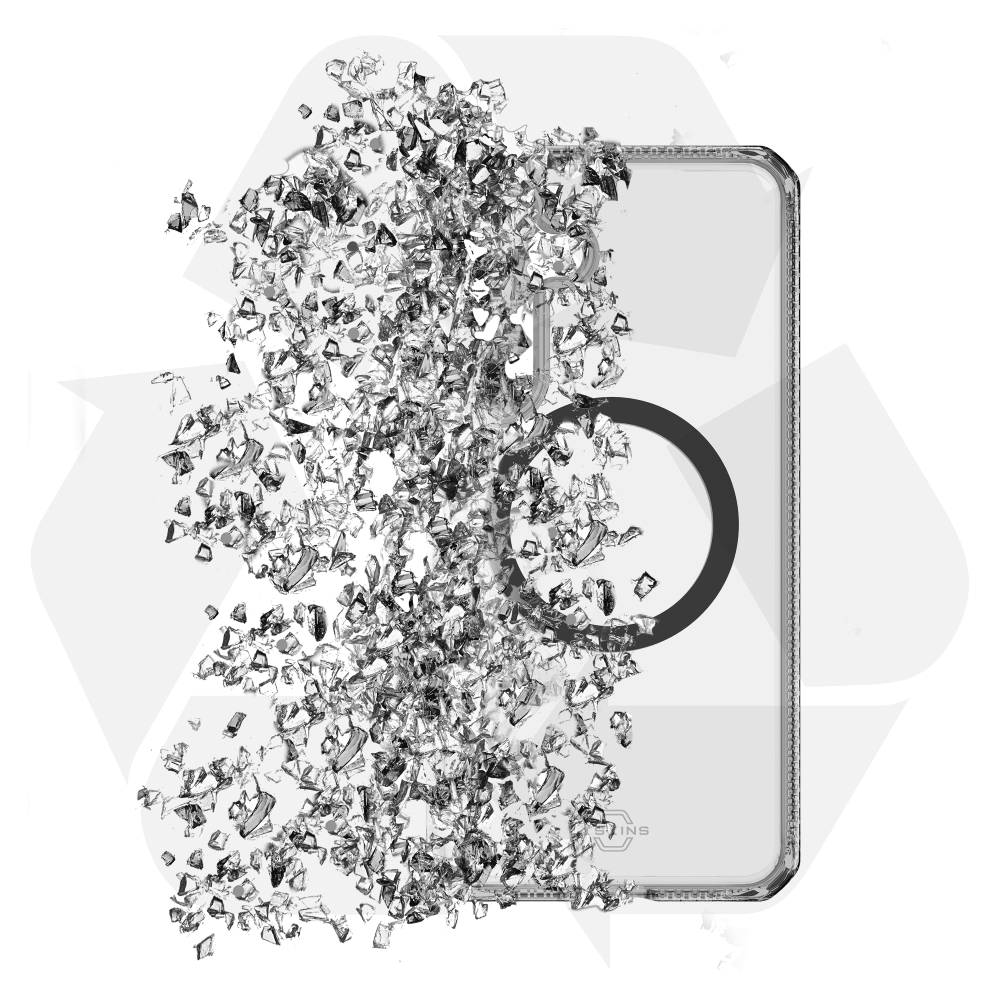 Wholesale cell phone accessory ITSKINS - Hybrid_R Clear MagSafe Case for Samsung Galaxy S25