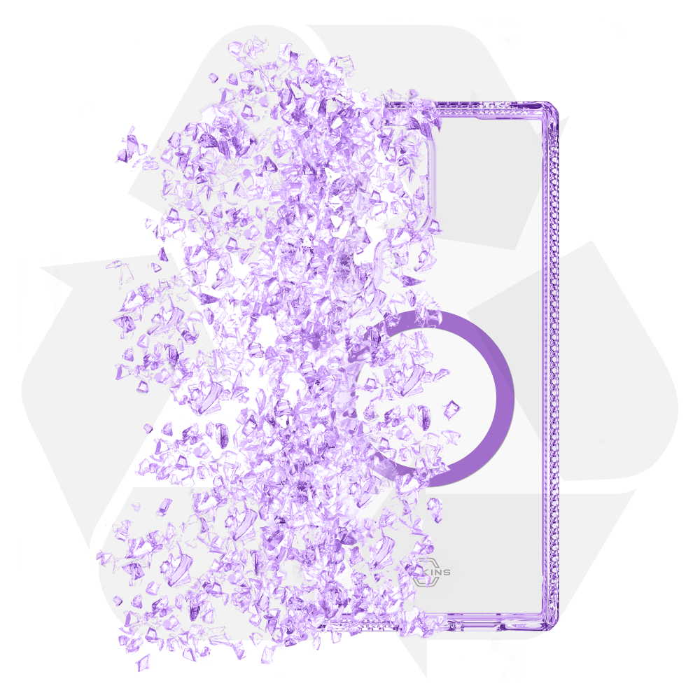 Wholesale cell phone accessory ITSKINS - Hybrid_R Clear MagSafe Case for Samsung Galaxy S25