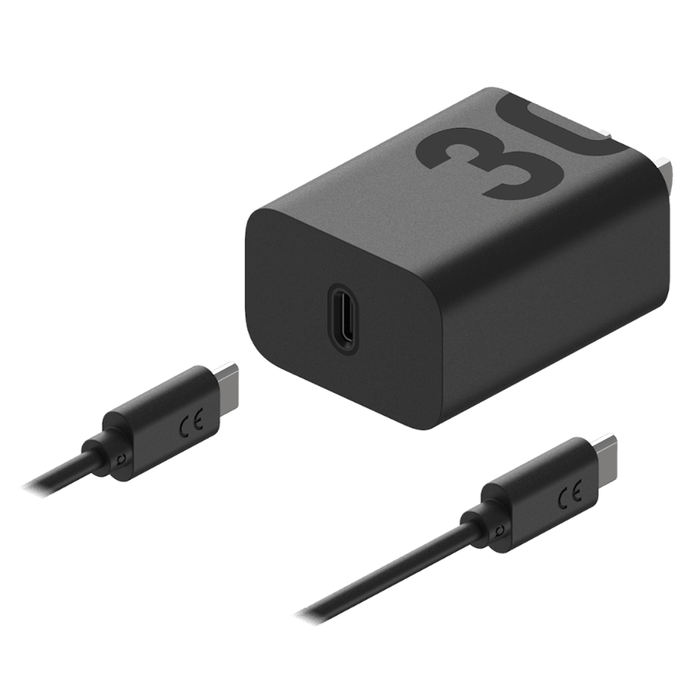 Wholesale cell phone accessory Motorola - TurboPower 30W Charger with USB C Cable - Black