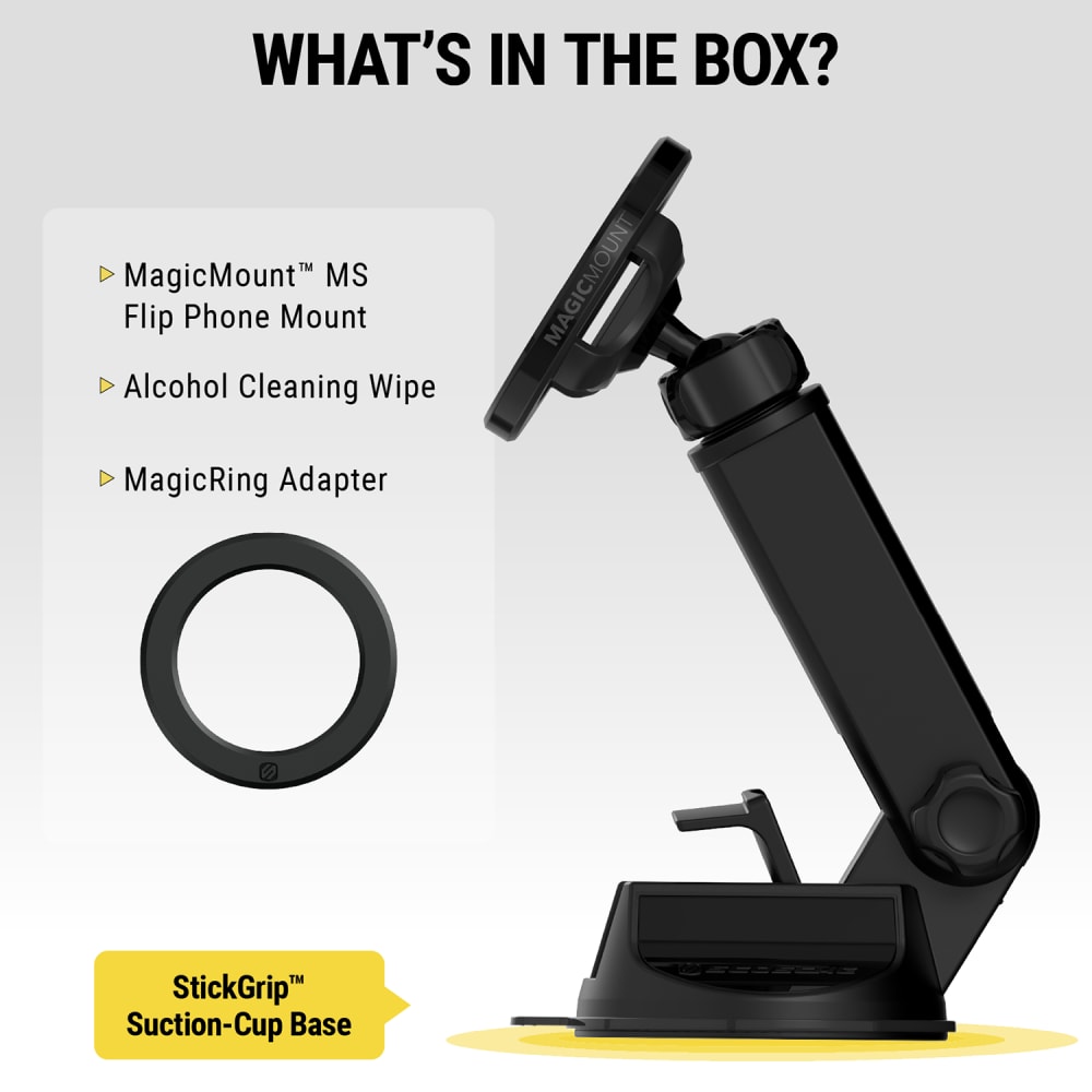 Wholesale cell phone accessory Scosche - MagicMount MagSafe Window / Dash Flip Magnetic Phone