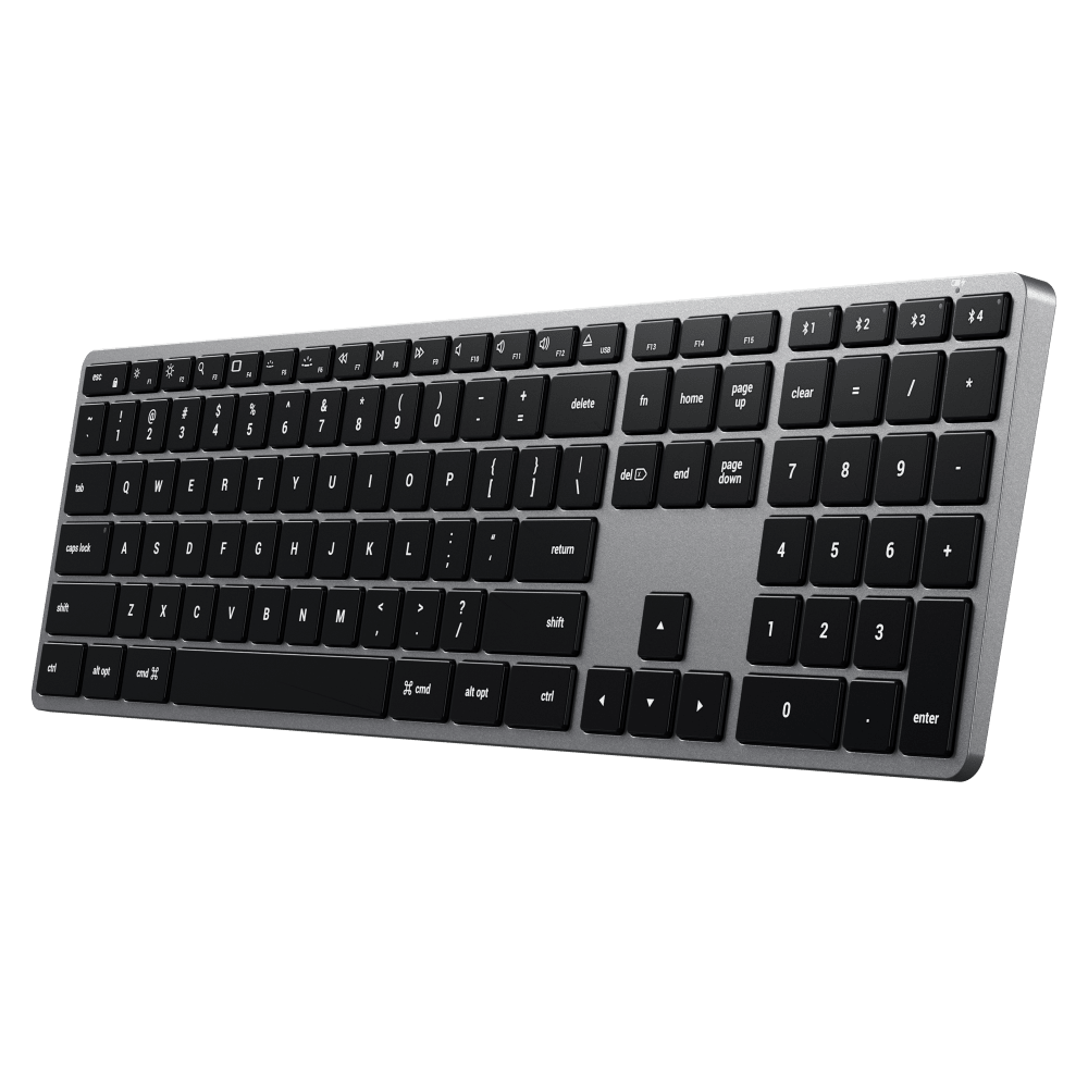 Wholesale cell phone accessory Satechi - Slim X3 Bluetooth Backlit Keyboard - Space Gray