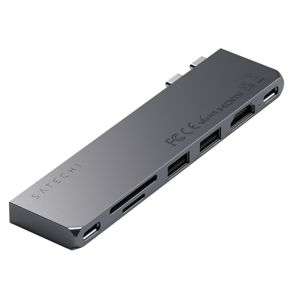 Wholesale cell phone accessory Satechi - Pro Hub Adapter Slim - Space Gray