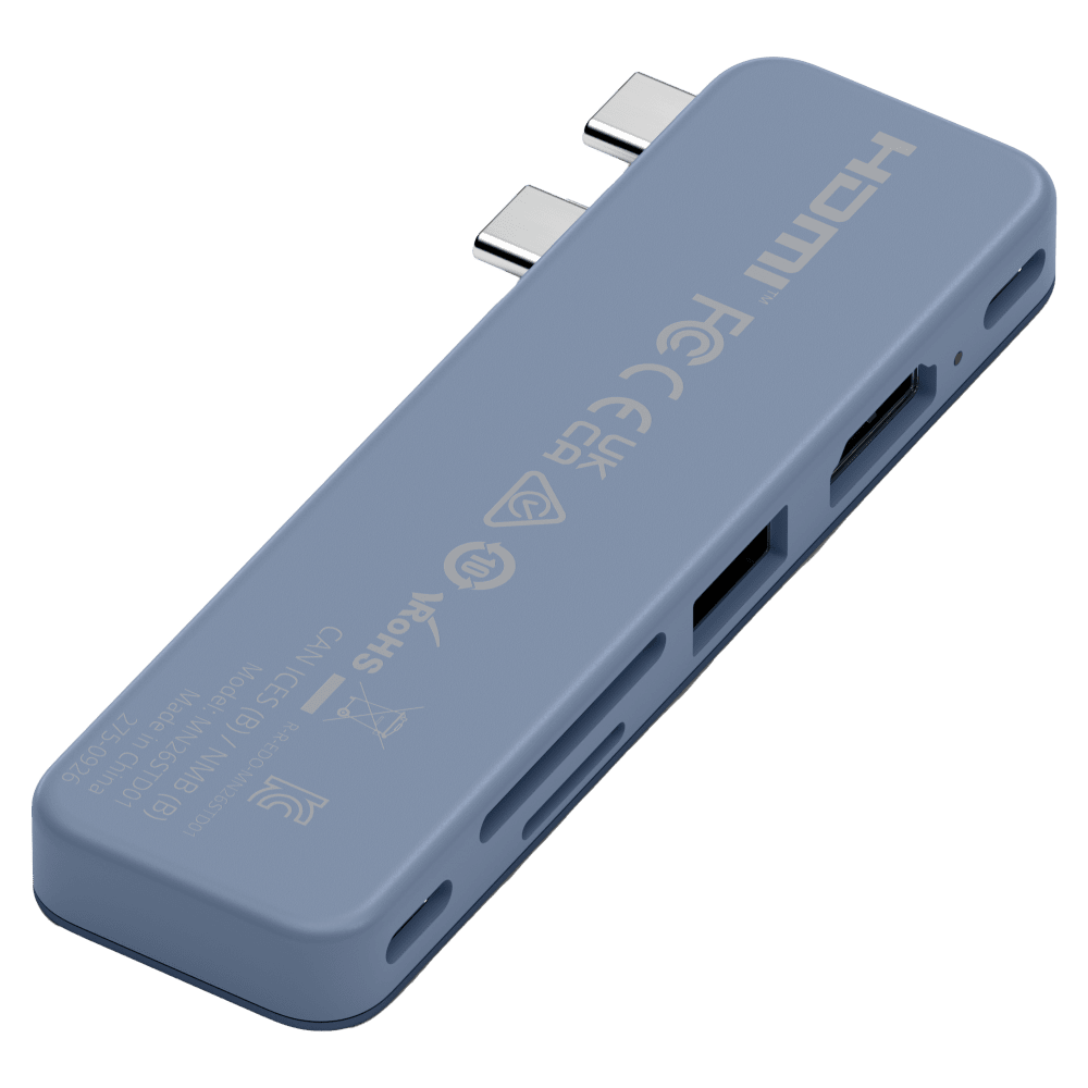 Wholesale cell phone accessory Satechi - USB C Snap Hub - Indigo