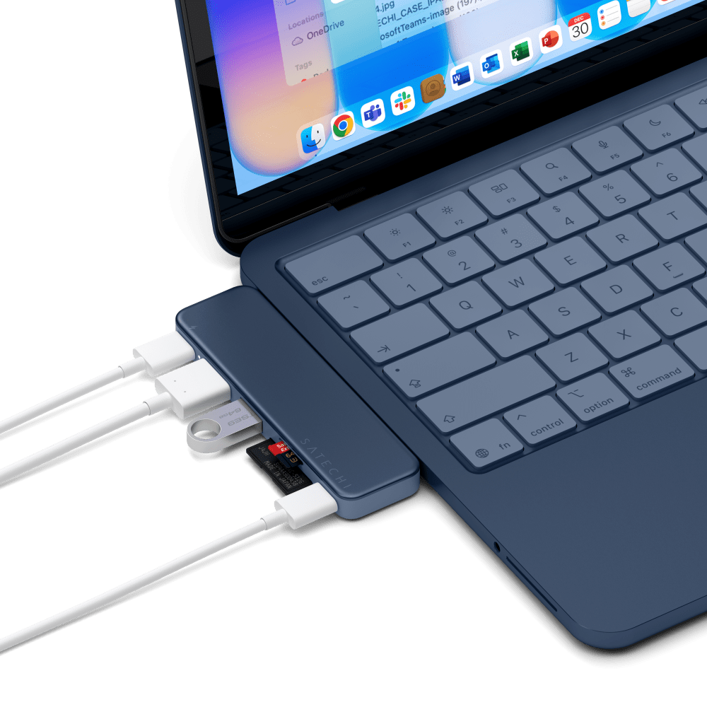 Wholesale cell phone accessory Satechi - USB C Snap Hub - Indigo