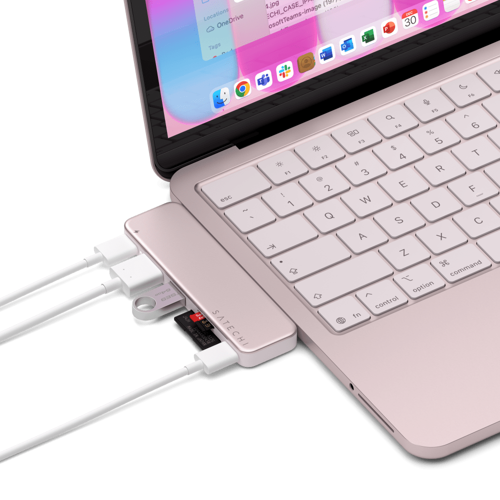 Wholesale cell phone accessory Satechi - USB C Snap Hub - Blush