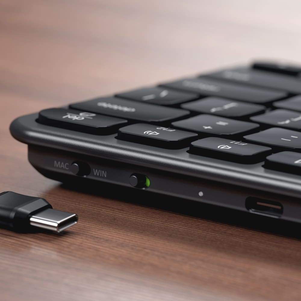 Wholesale cell phone accessory Satechi - Slim EX1 Wireless Keyboard - Space Black