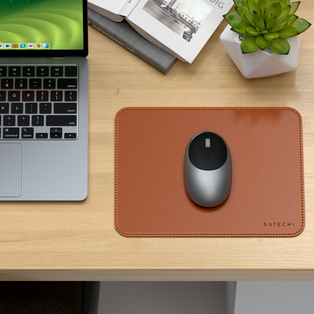 Wholesale cell phone accessory Satechi - Vegan-Leather Premium Mouse Pad - Brown