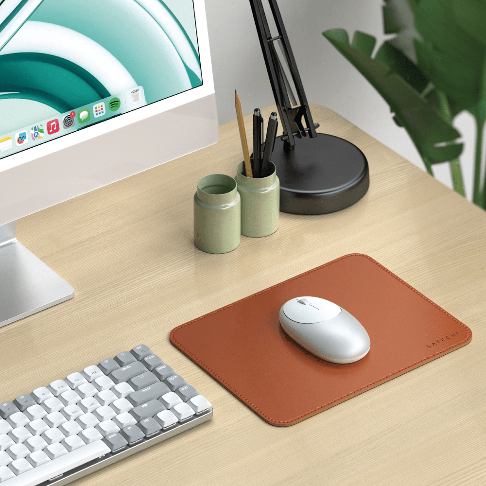 Wholesale cell phone accessory Satechi - Vegan-Leather Premium Mouse Pad - Brown