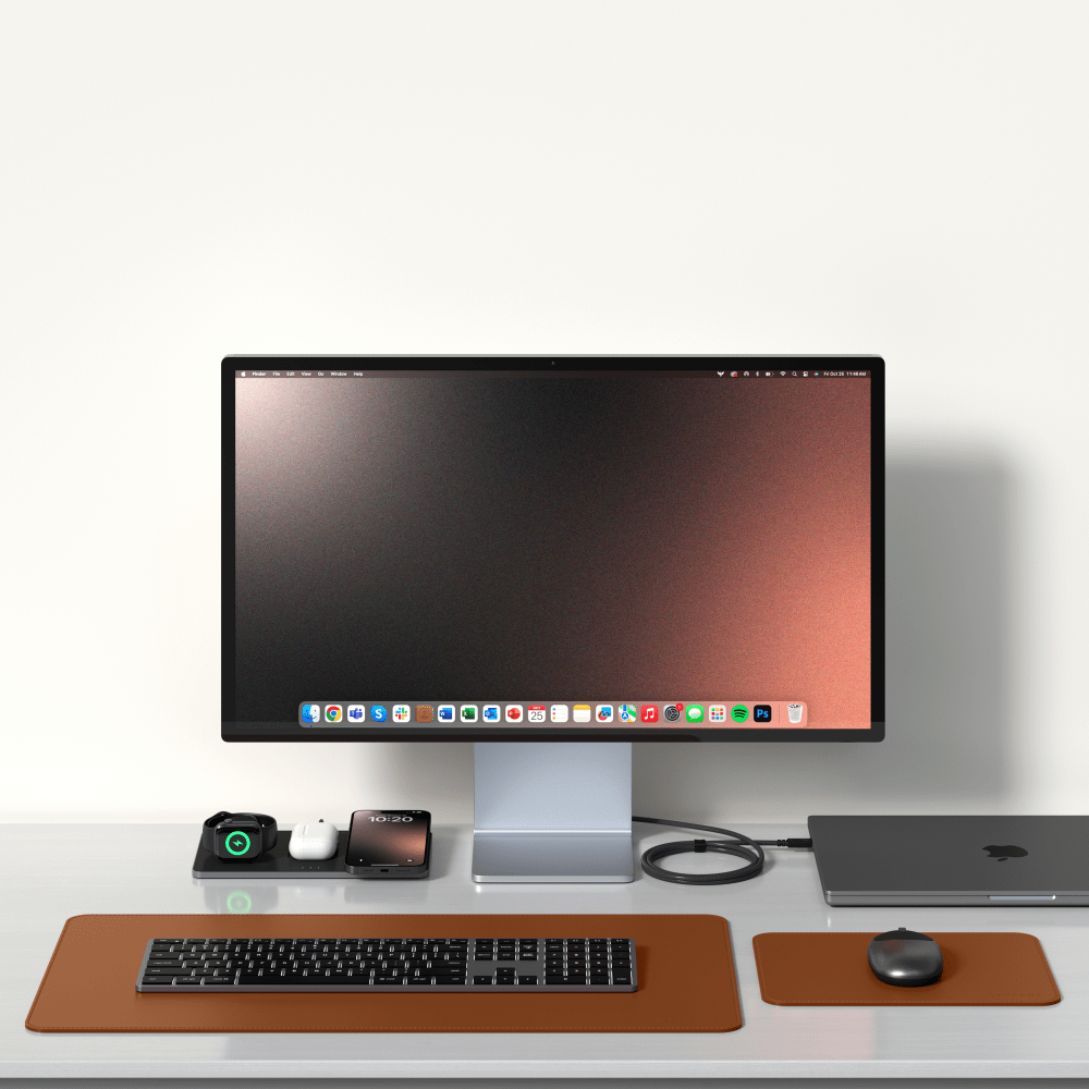 Wholesale cell phone accessory Satechi - Vegan-Leather Premium Mouse Pad - Brown